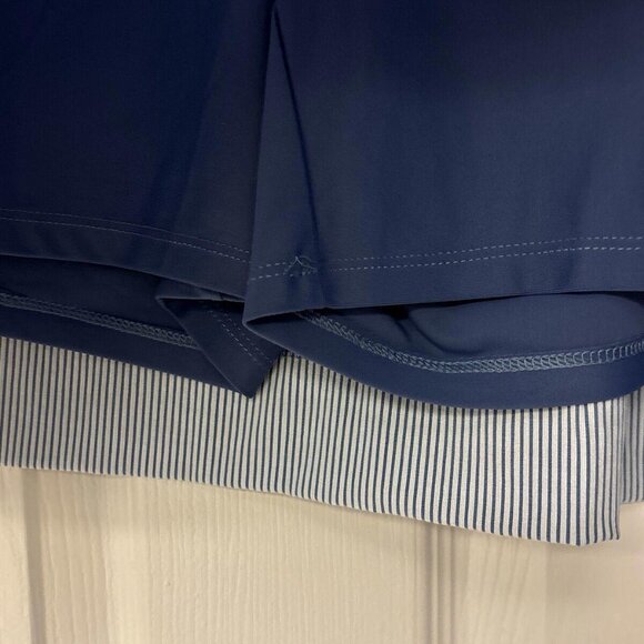 SC & Co Blue Stripe Pull-on Skirt Skort Women’s XXL - Golf Pickleball - Picture 5 of 9